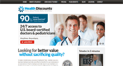 Desktop Screenshot of healthdiscounts.org